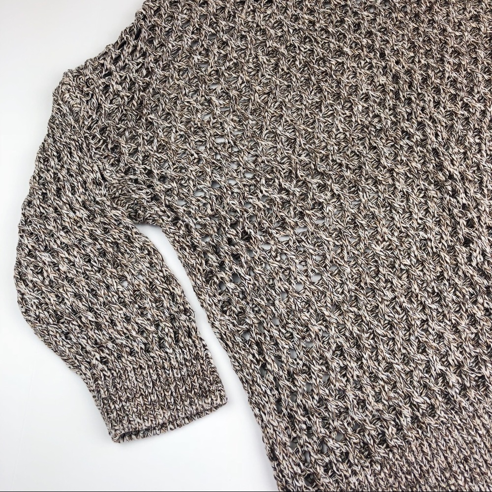 Lane Bryant Open Knit 3/4 Sleeve Metallic Sweater - Picture 4 of 6